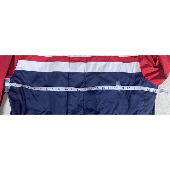 Brooks Brothers 346 Men's Red White Blue Rain Jacket Bomber Jacket - 2XL - Picture 4 of 10